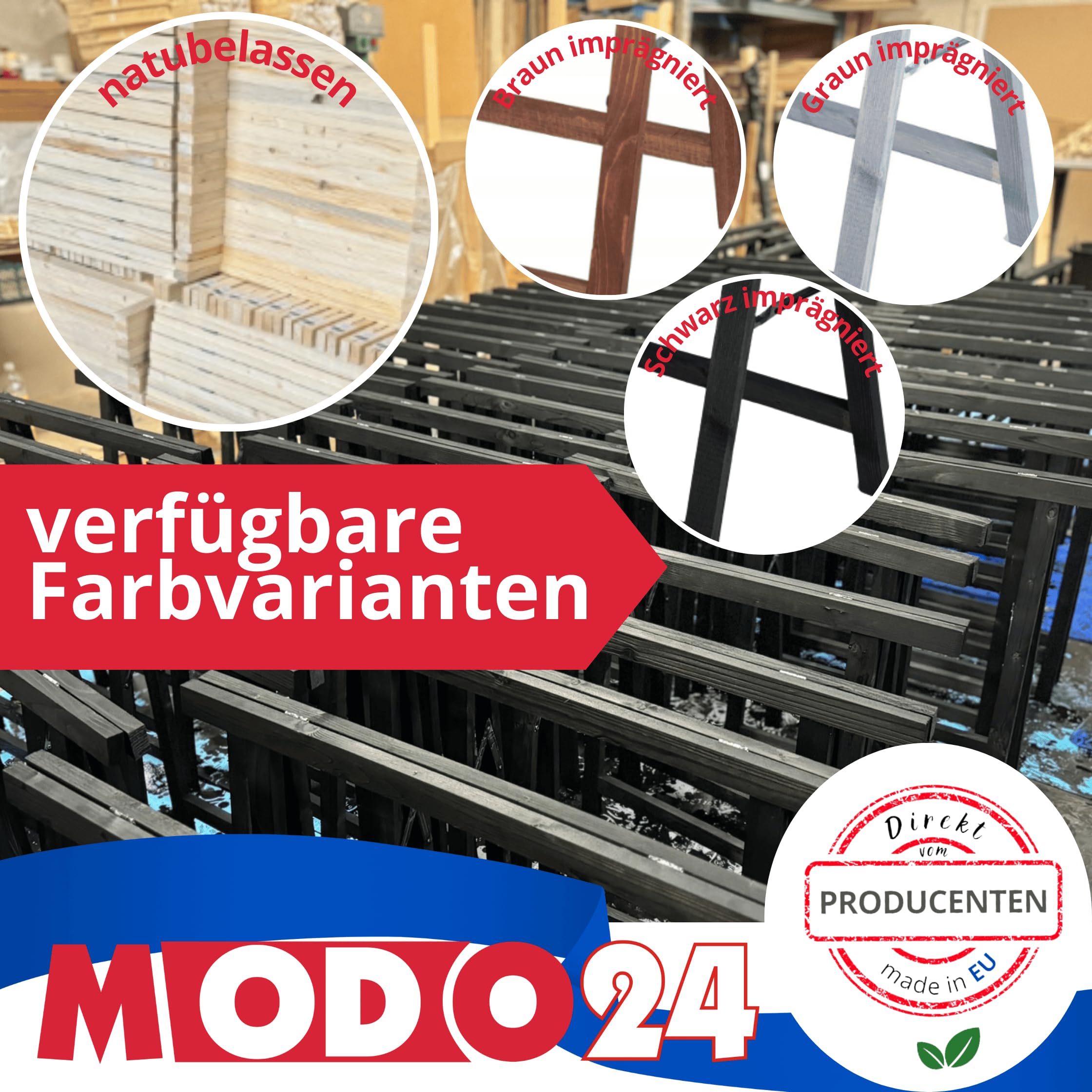 Holzbock Klappbock Arbeitsbock Tapezierbock Sägebock Montagebock Unterstellbock SDKM, 2er-SET, 73x73x44 cm, Natur unbehandelt