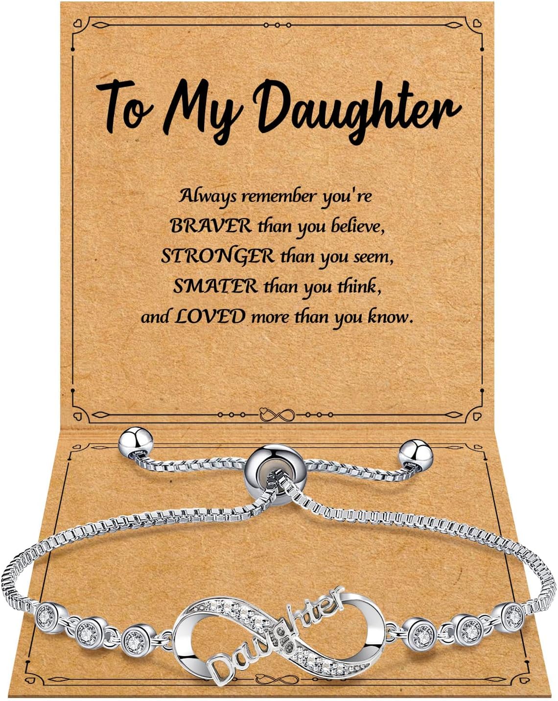 BAYLAY Infinity Bracelets for Women, 18K Plated Silver Infinity Bracelet Jewelry Gifts for Granddaughter Gigi Nana Mimi Bestie Mom Grandma Wife Daughter Sister