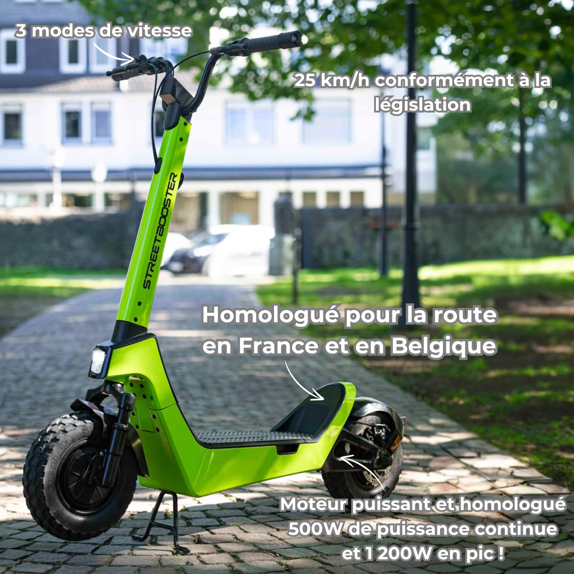 Skuter elektryczny STREETBOOSTER Pollux (zielony)