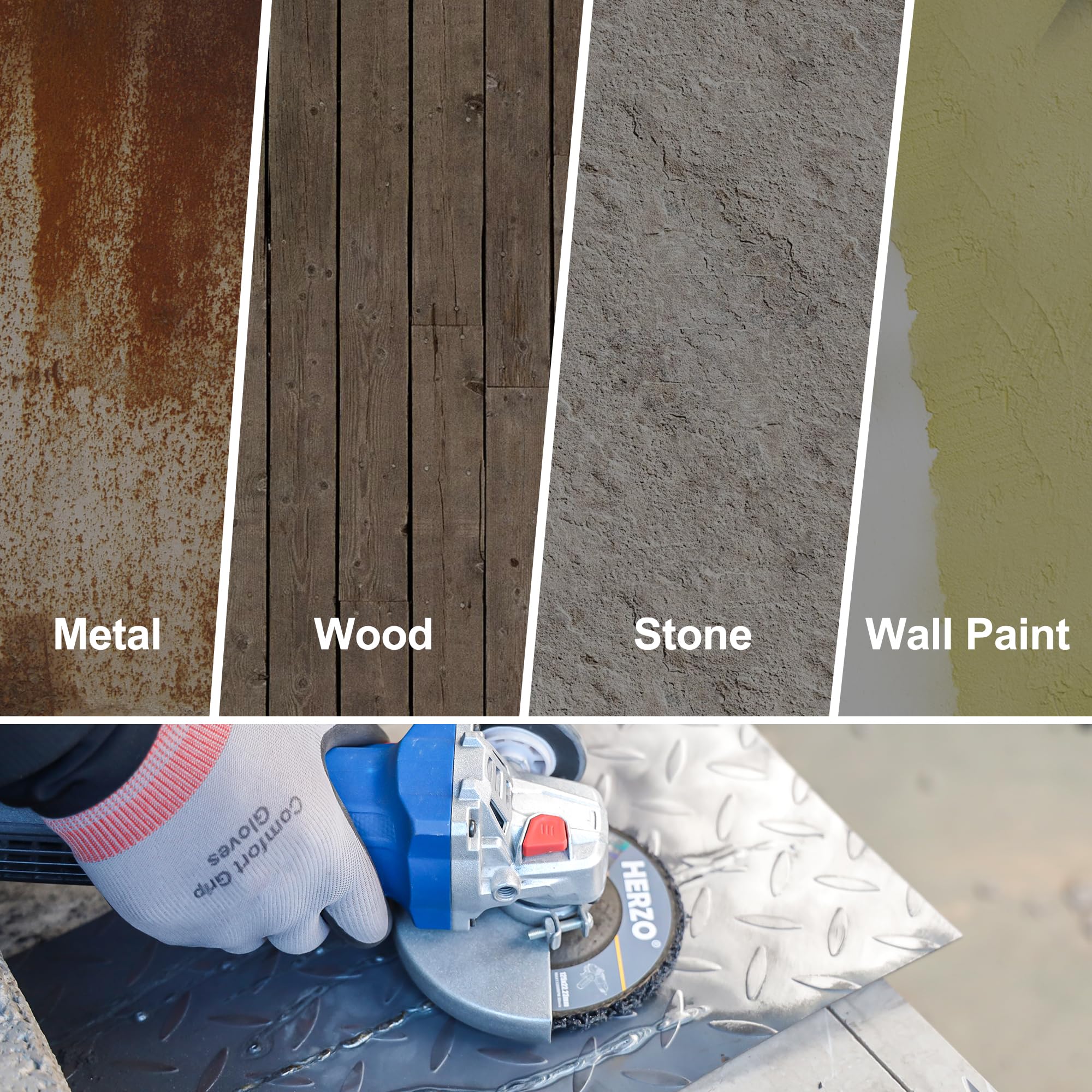 Dischi Abrasivi CSD 125 Mm - 5 Pezzi Viola Per Pulizia Grossolana E Rimozione Vernice - Foto 5