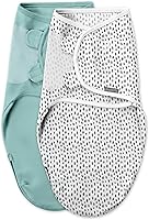 Vista 12 de SwaddleMe Luxe Easy Change Swaddle, Ellie Elephant/Triángulo Gris, S/M (0-3 meses)