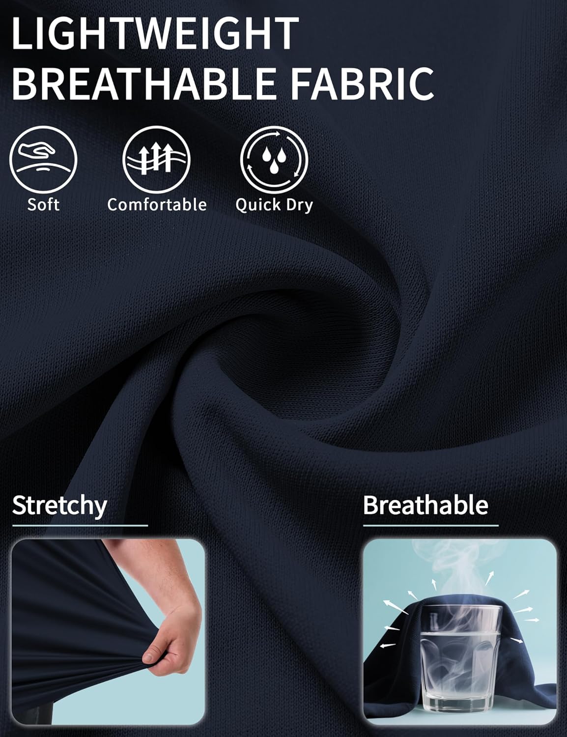 Idtswch Men's Big and Tall Polo Shirts UPF 50+ Casual Work Quick Dry Short Sleeve Collared Golf Shirt(XL-8XL) - Image 4