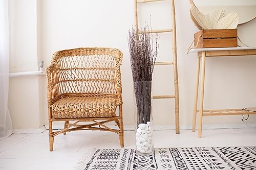 Miniatura 5 de ECOVENIK 25 piezas - Ramas - 28.7 in, ramitas de abedul natural, paquete de 20-25 tallos, largo para jarrones de suelo, (color marrón natural)