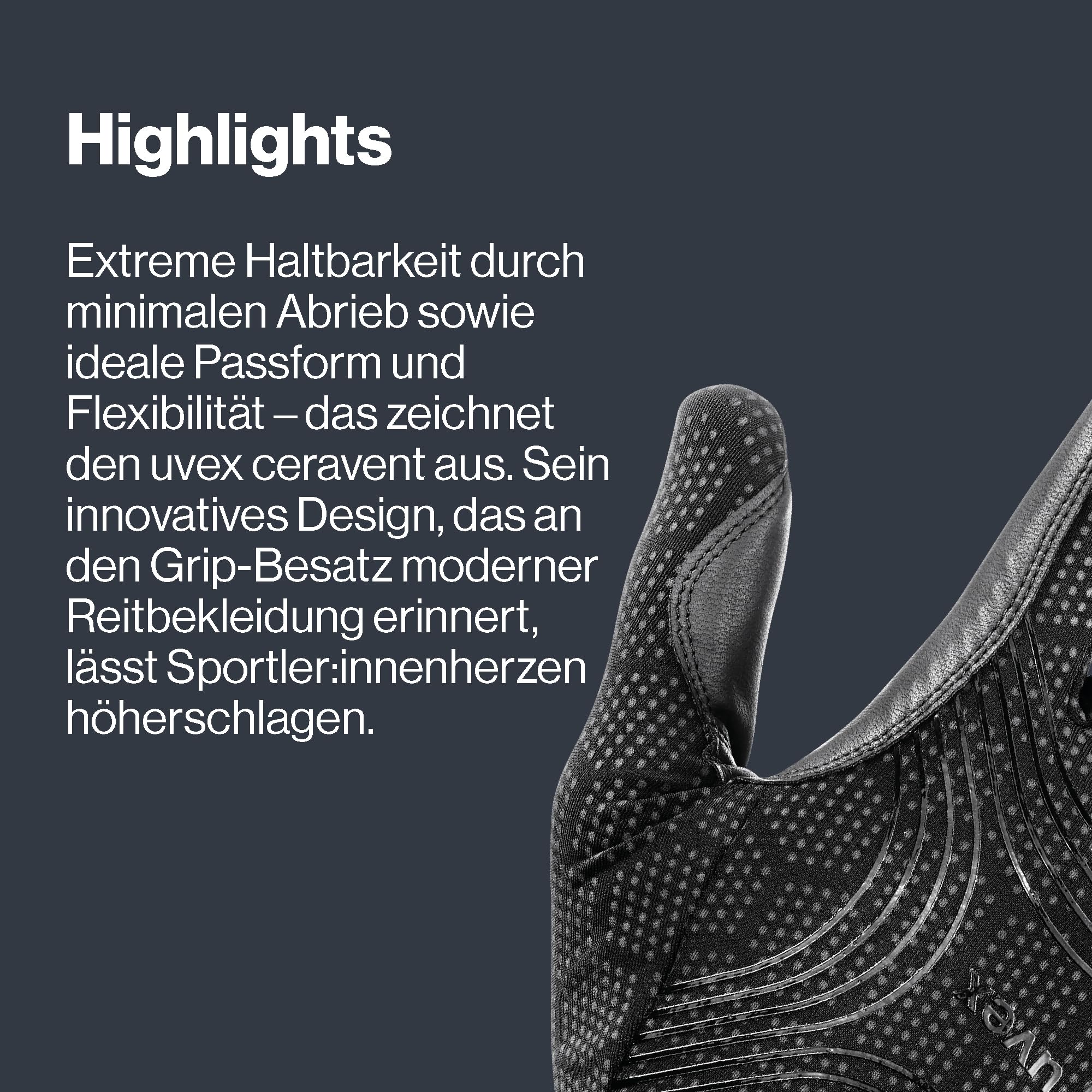 ceravent - Flexibler, optimal belüfteter Reithandschuh für Damen und Herren - exzellenter Grip & strapazierfähig - touchscreenfähig