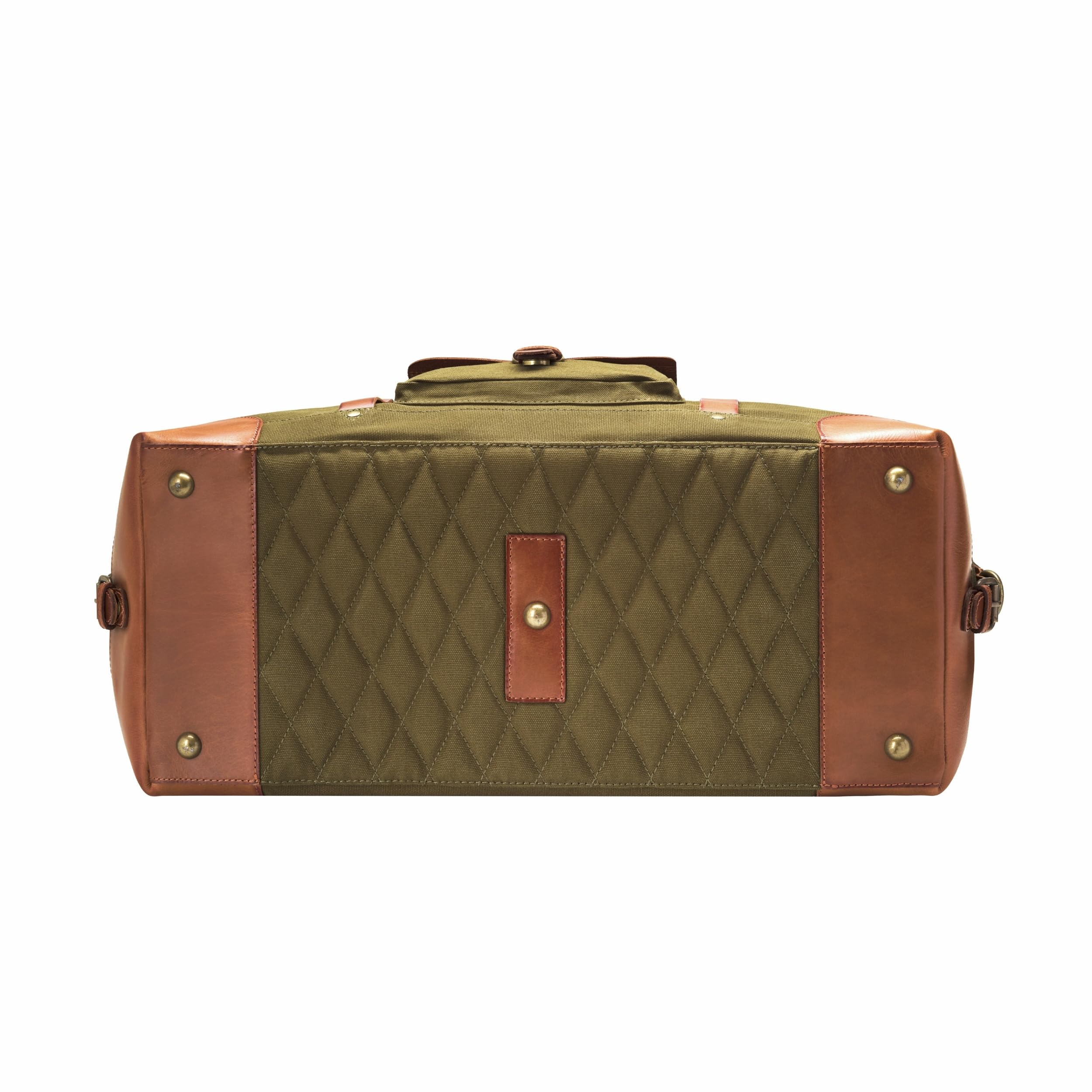 DRAKENSBERG Reisetasche 'Sam' - Weekender, Wochenend- und Sport-Tasche im Vintage-Retro-Design, Damen, Herren, nachhaltig handgemacht, Canvas, Leder, 50L, Olivgrün, DR00143