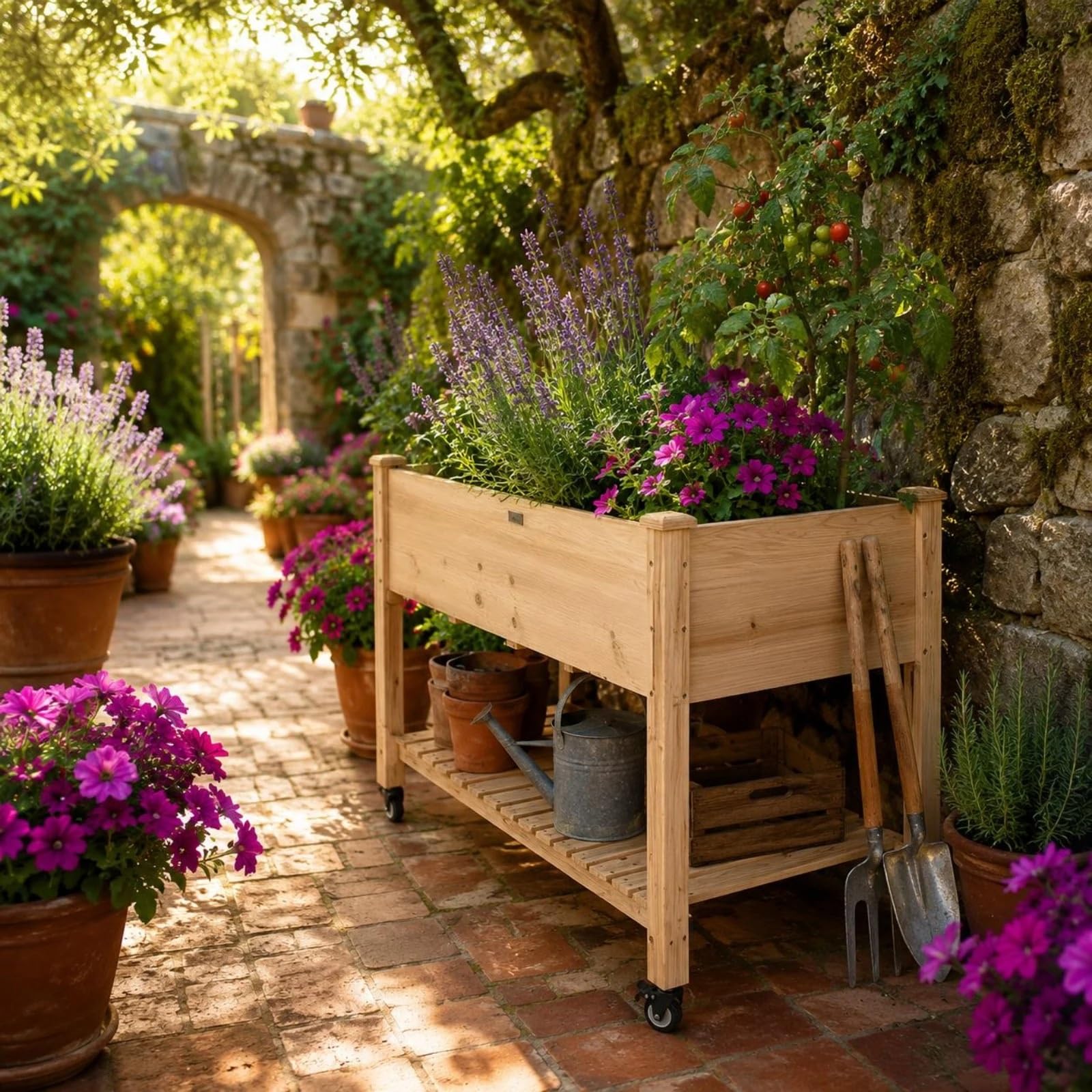 Fioriera Da Giardino In Legno