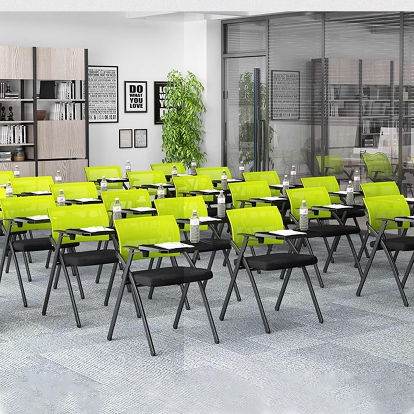 Schulungsstuhl Mit Tischplatte Bürostuhl Konferenzstuhl Mit Klappbarer Schreibtafel Klappbarer Stuhl Tragfähigkeit 150 Kg