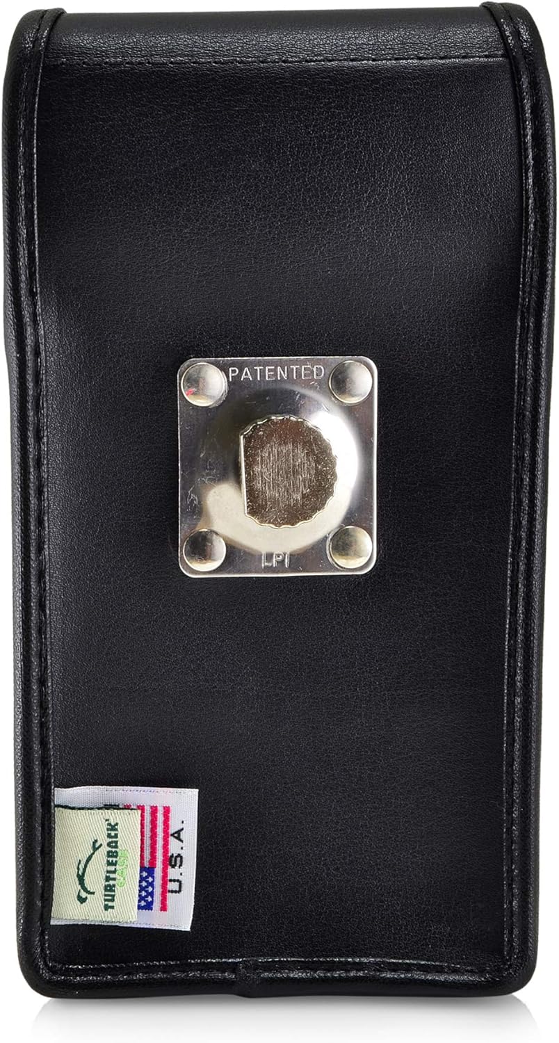 Turtleback Belt Case Designed for Samsung Galaxy Note 10 (2019) Vertical Holster Black Leather Pouch with Heavy Duty Rotating Belt Clip,