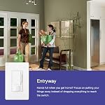 Lutron Maestro LED+ Motion Sensor Dimmer Switch | No Neutral Required | MSCL-OP153M-WH | White