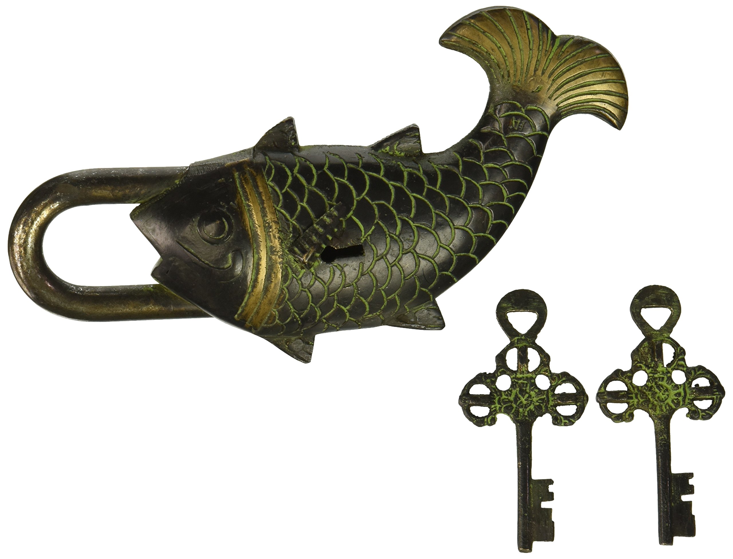 Fish Shaped Locks Made in Brass