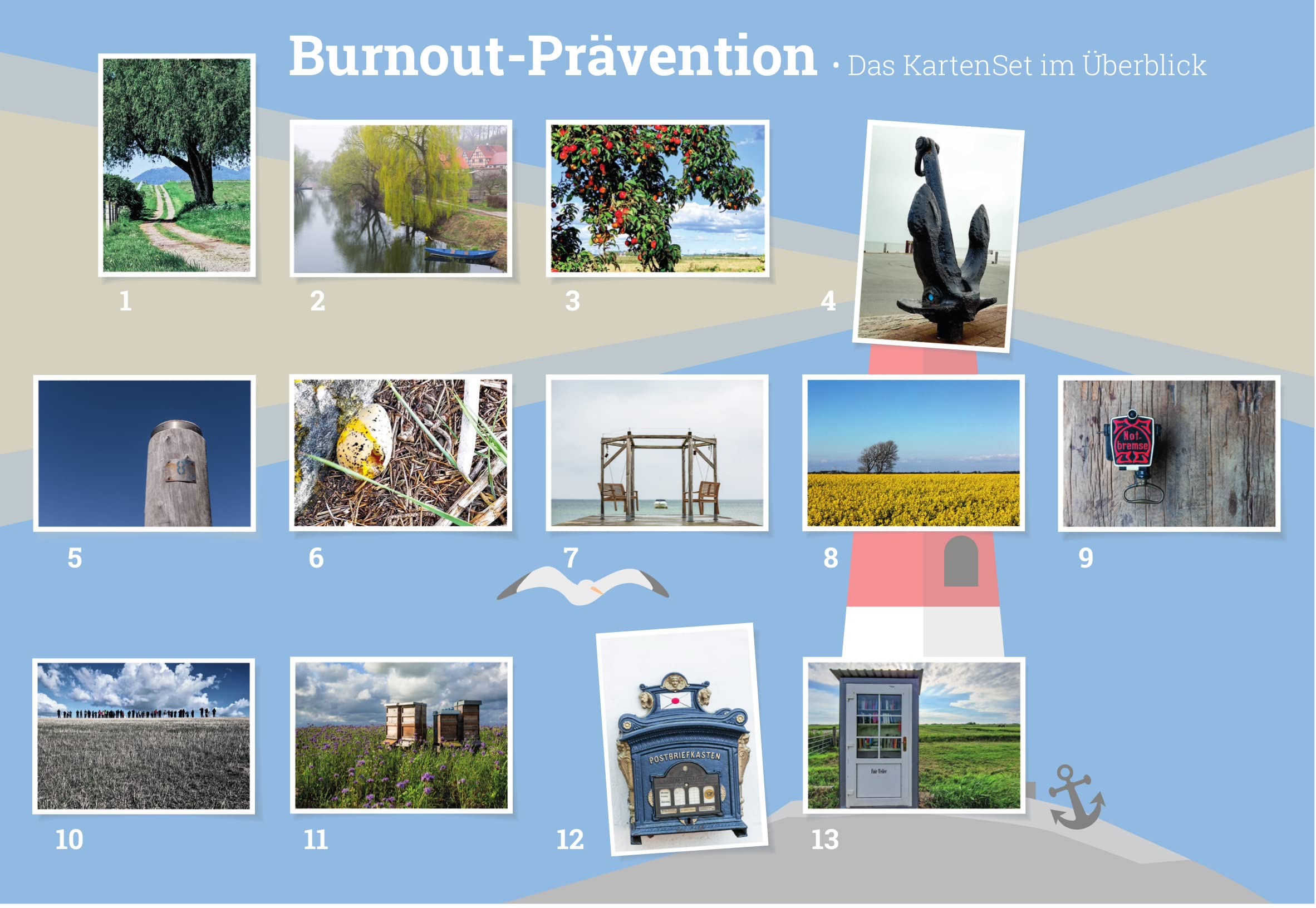 Burnout-Prävention - Das KartenSet: 50 Bildkarten für die kreative Arbeit im Coaching, Training, in der Aus- und Weiterbildung, Therapie und ... ... ... und Supervision (Edition Training aktuell)