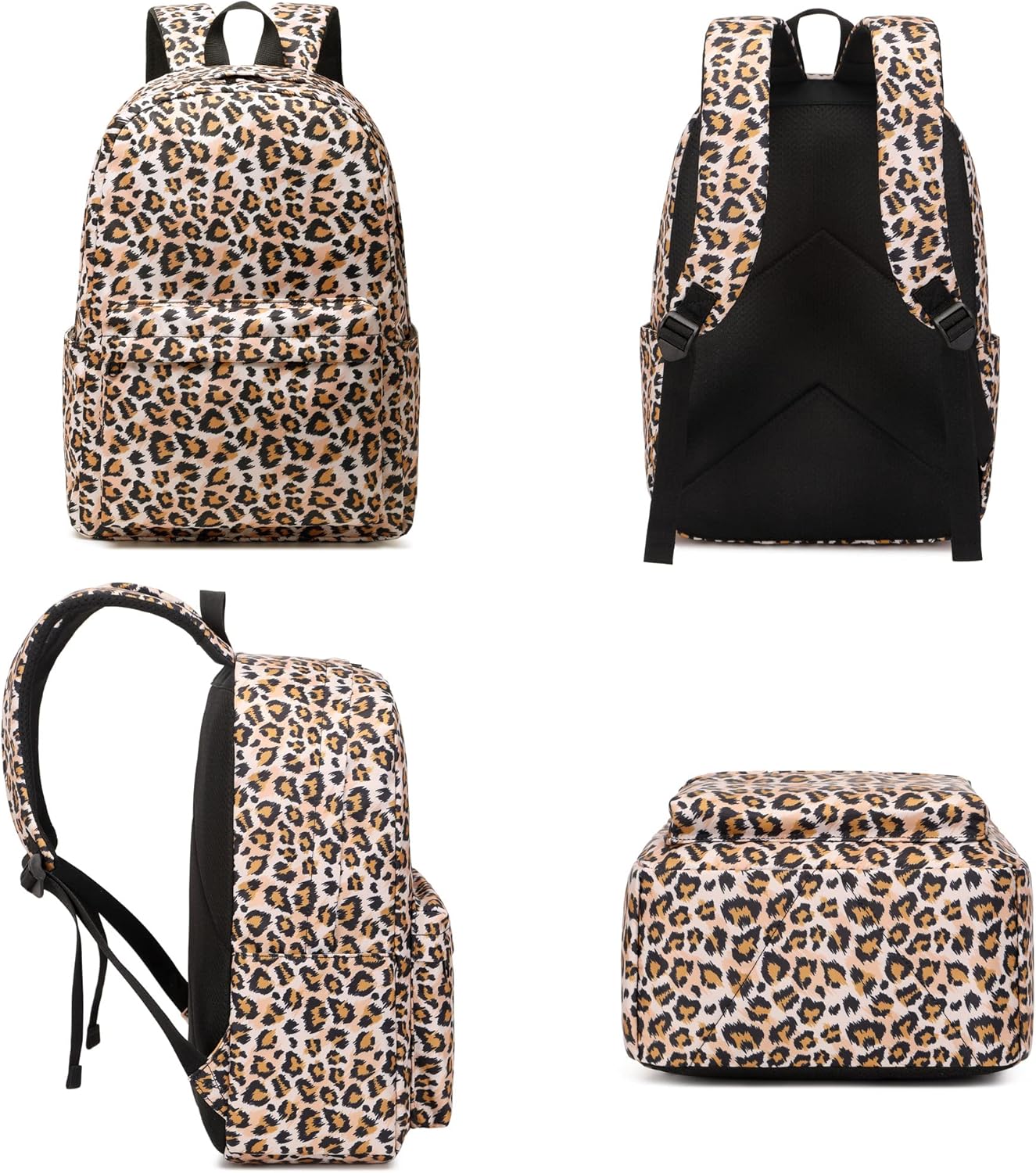 Girls School Backpacks for Kids Teens, 3-in-1 School Bag Bookbags Set with Lunch Bag Pencil Case