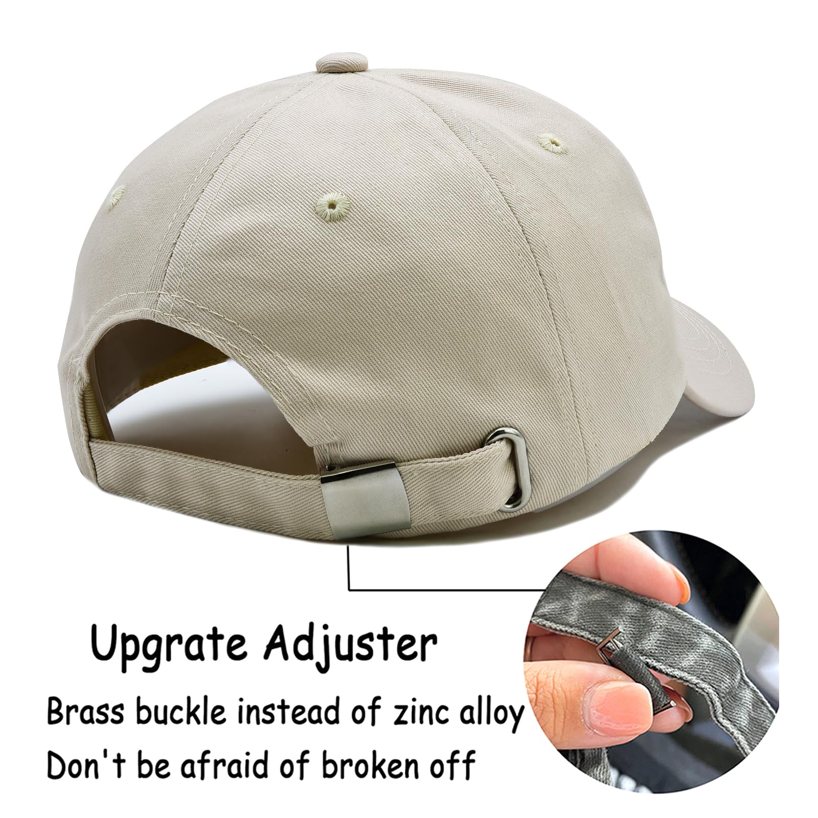 Gorra de béisbol cristiana para hombres y mujeres, sombrero bordado con cruz de Jesús, regalos ajustables basados en la fe, Beige, Talla única 5