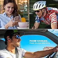 Vista 3 de Auriculares inalámbricos V5 Bluetooth compatibles con Fly DS131 con estuche de carga para auriculares intrauditivos (V5.0 negro)