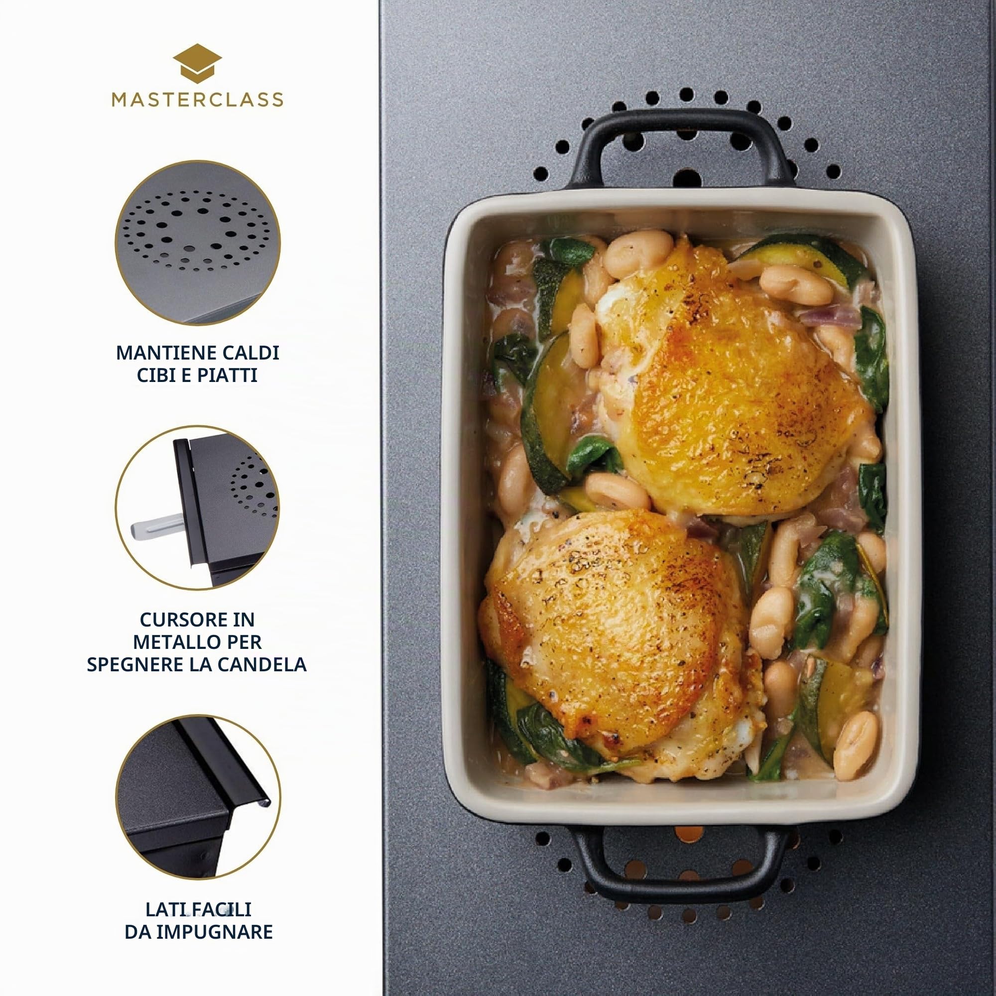KitchenCraft Apriscatole 2 in 1 Acciaio INOX 16,5 cm