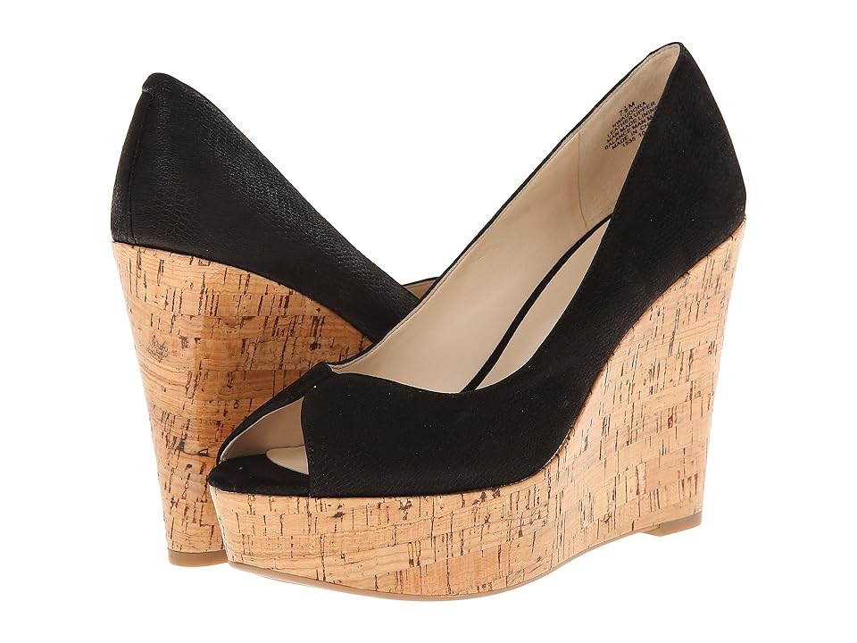

Nine West Audora (Black Nubuck) Women's Wedge Shoes