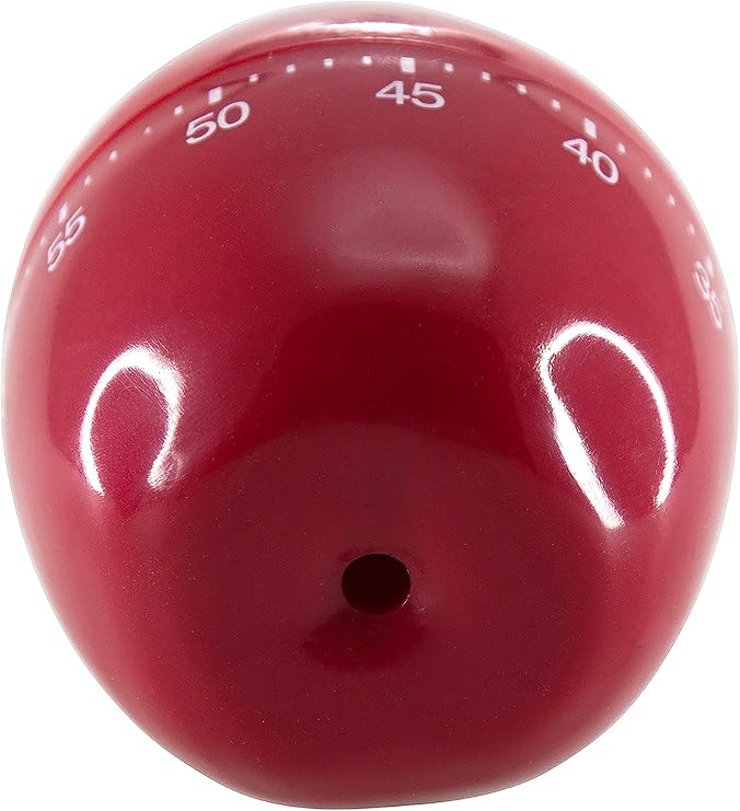 Baumgartens Shaped Timer, 4 Diameter x 4 h, Red Apple