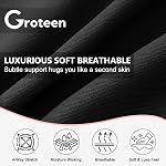 GROTEEN Women's Knee Length Capri Leggings – High Waisted Yoga Pants Workout Running Biker Shorts for Gym Summer