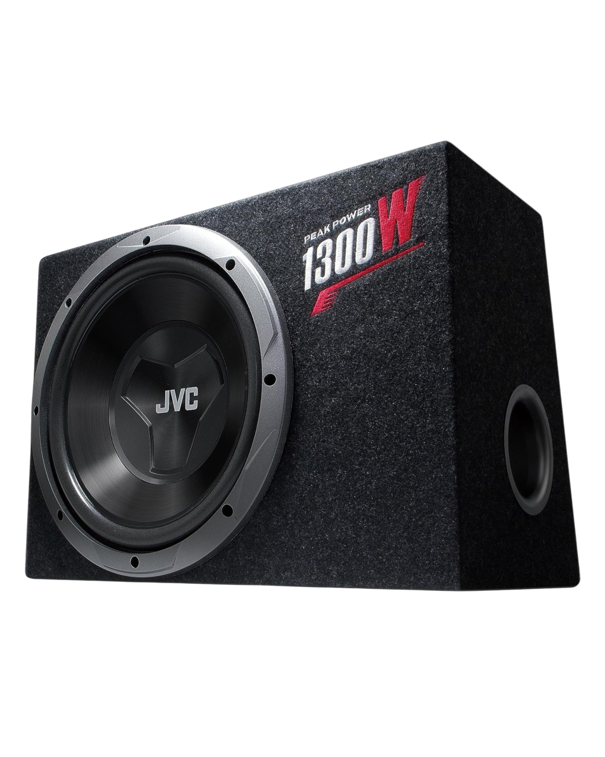 JVC CS-BW120 Equipo de Subwoofer de 300 mm | Caja de Tamaño Compacto y Fácil Instalación. Potencia Pico de 1300 W y Potencia Nominal de 150 W.