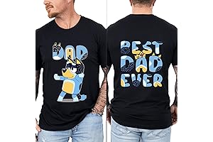 Personalized Bluey Fathers Day Shirt for Men