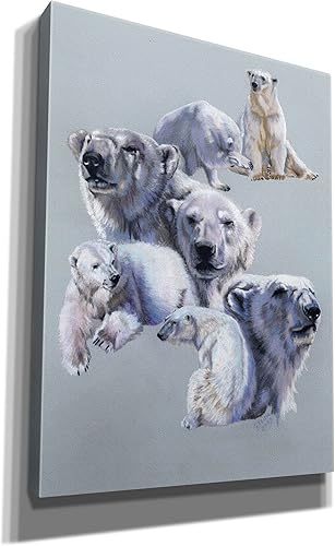 Miniatura 2 de Epic Graffiti 'Arctic King' de Barbara Keith, lienzo para pared, 40 x 54 pulgadas