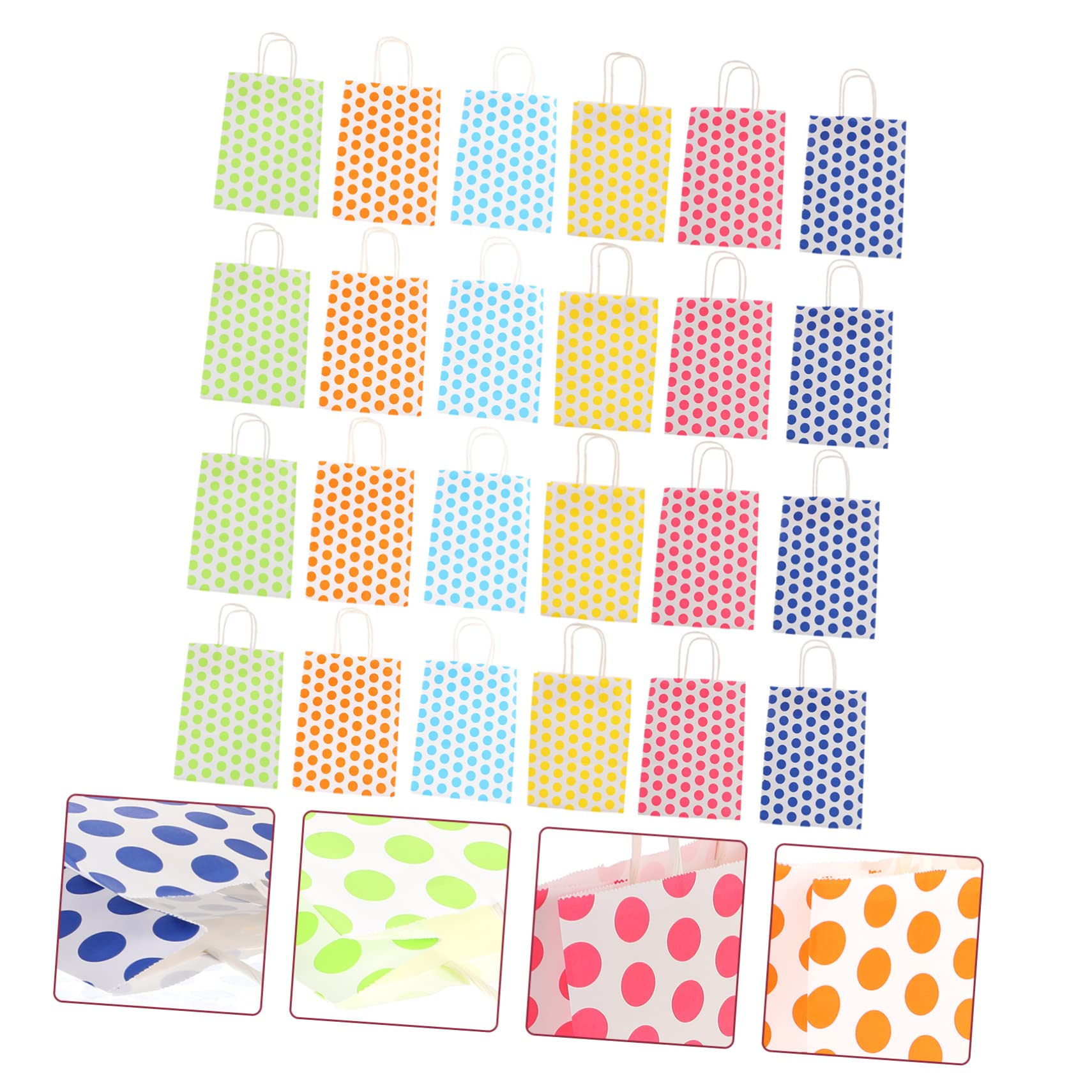 COLLBATH Lot de Sachets en Papier Kraft de Taille Moyenne pour de Bonbons pour Fête Fête