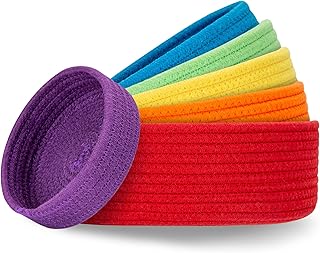 25 Handmade Rope Basket Decor Ideas That Impress 58 Small Shelf Storage Baskets for Organizing, 6 Pack Round Cotton Rope Bin...