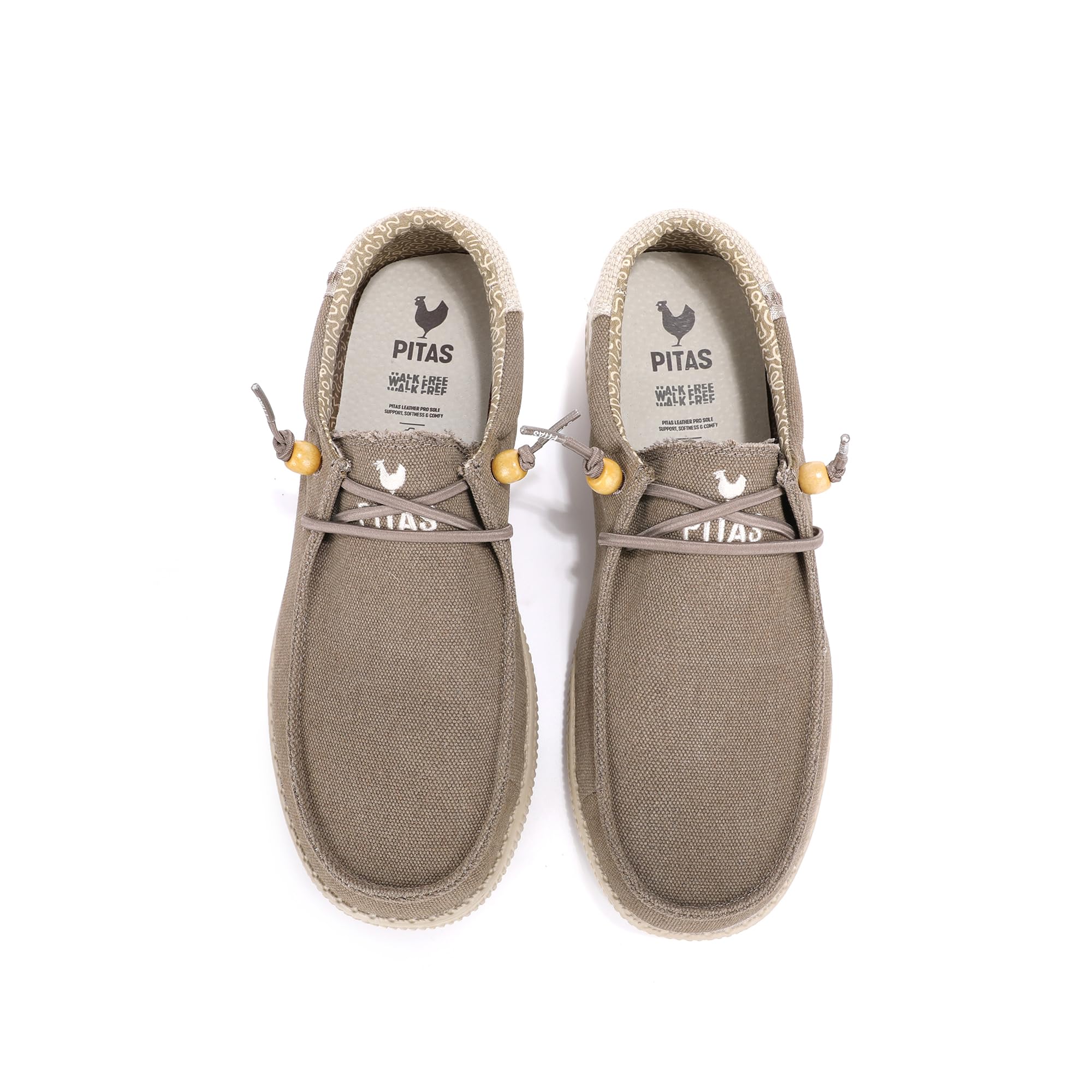 PITAS WP150 Ryan Mocasines de Hombre Náuticos Casual Zapatillas de Tela sin Cordones