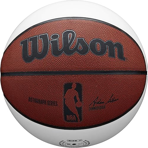 Miniatura 6 de Wilson NBA Autograph Baloncesto - BlancoMarrón, Tamaño 7-29.5"