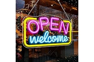 16.9"X 9.4" Open Neon Sign with ON/OFF Switch