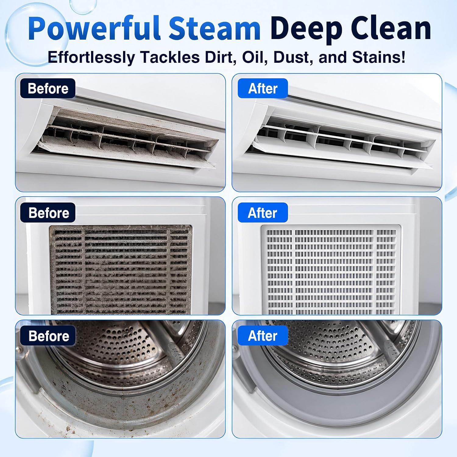 2000W High Pressure Steam Cleaner, Multi-purpose Steam Cleaner for Home