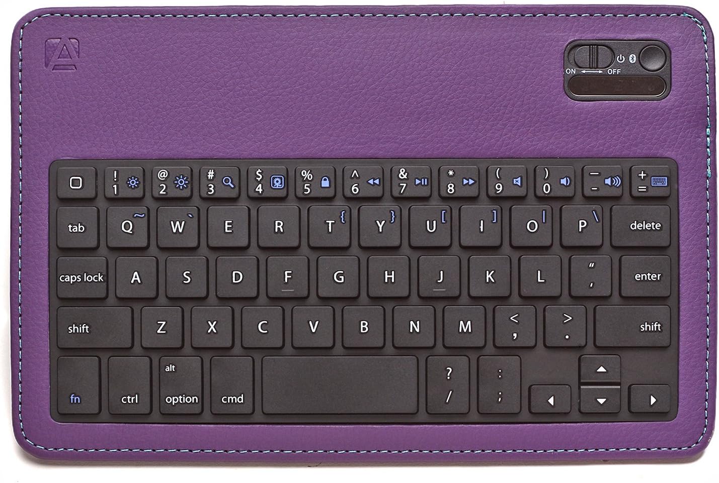 Aduro 4.5165G FACIO Case with Bluetooth Removable Keyboard for Apple iPad Mini (Purple/Turquoise)