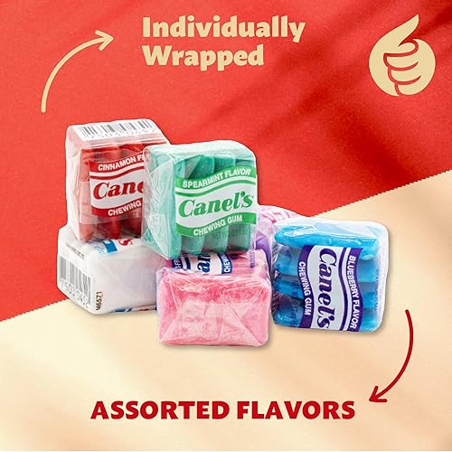 Miniatura 5 de Canel's Original - Chicle de sabores surtidos, paquete de 1.5 libras (alrededor de 135 bolsas envueltas individualmente)