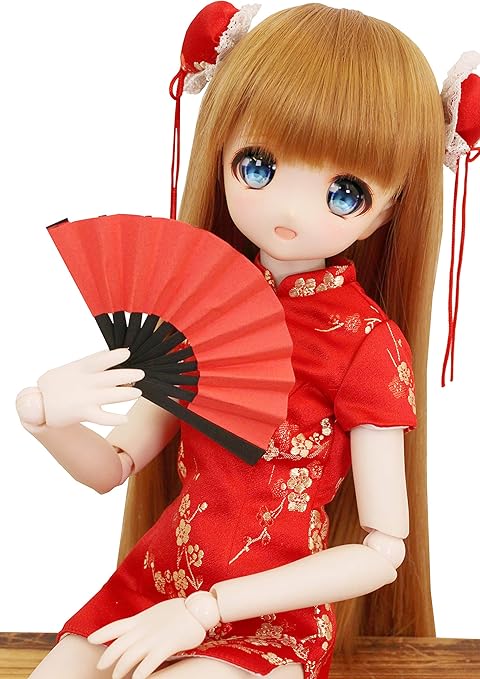 Amazon Petite Marie 1 3 Mdd Msd対応 1 3ドールにぴったりの扇子2本セット 赤 扇子の長さ6cm 40cmドール Bjd 人形服 プティットマリエ No 0091 フィギュア ドール 通販