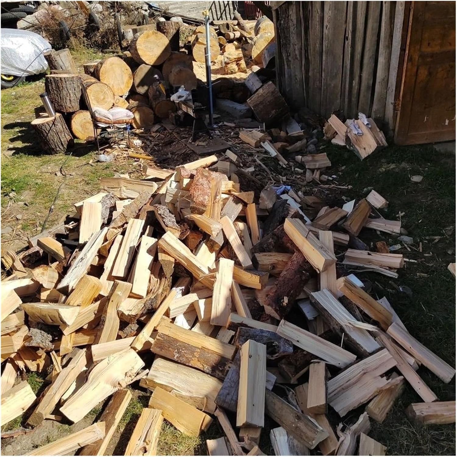 Log Splitter Small Hydraulic Wood Splitting Machine, Crusher, for Household and Rural Use