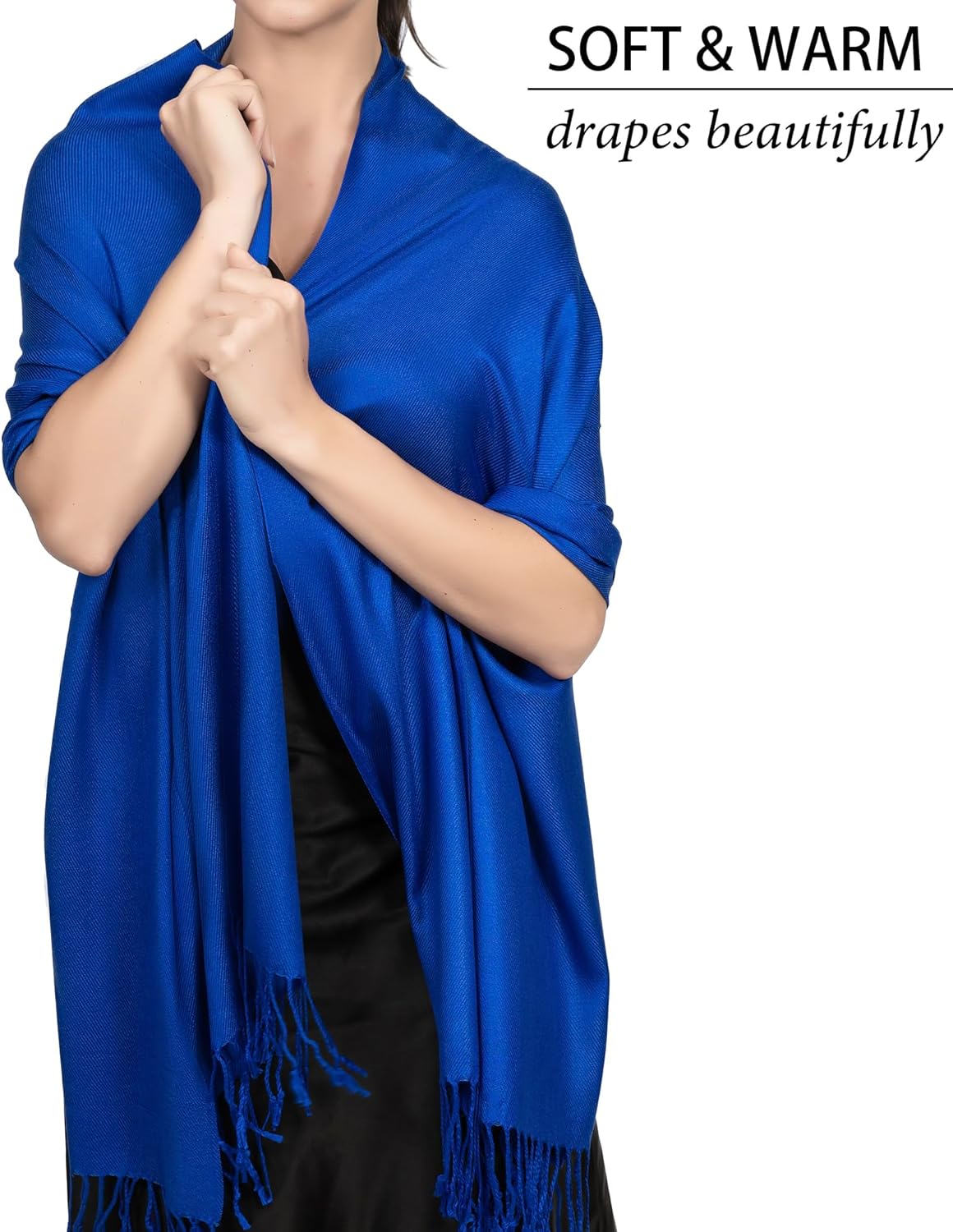 Achillea Soft Silky Pashmina Scarf for Women – Shawl Wrap for Evening Dresses, Bridesmaids, Weddings & Everyday Wear - Image 5