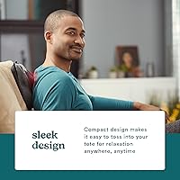 Vista 7 de HoMedics®Cordless Shiatsu All-Body Massage Pillow with Soothing Heat, Reverse Function, Rechargeable Battery, and Integrated Controls –Lightweight