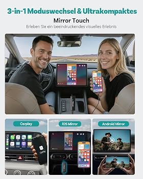 Ottocast Mirror Touch 2026 Neues Modell, 3‑in‑1 Screen Mirroring