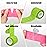 Twavang 6 Pack 2 Inches Self Adhesive Bandage Wrap Breathable Cohesive Bandage Elastic Tape for Pets, Athletic, Sports, Wrist, Knee, Ankle(5 Yards Per Roll, Grass Green)