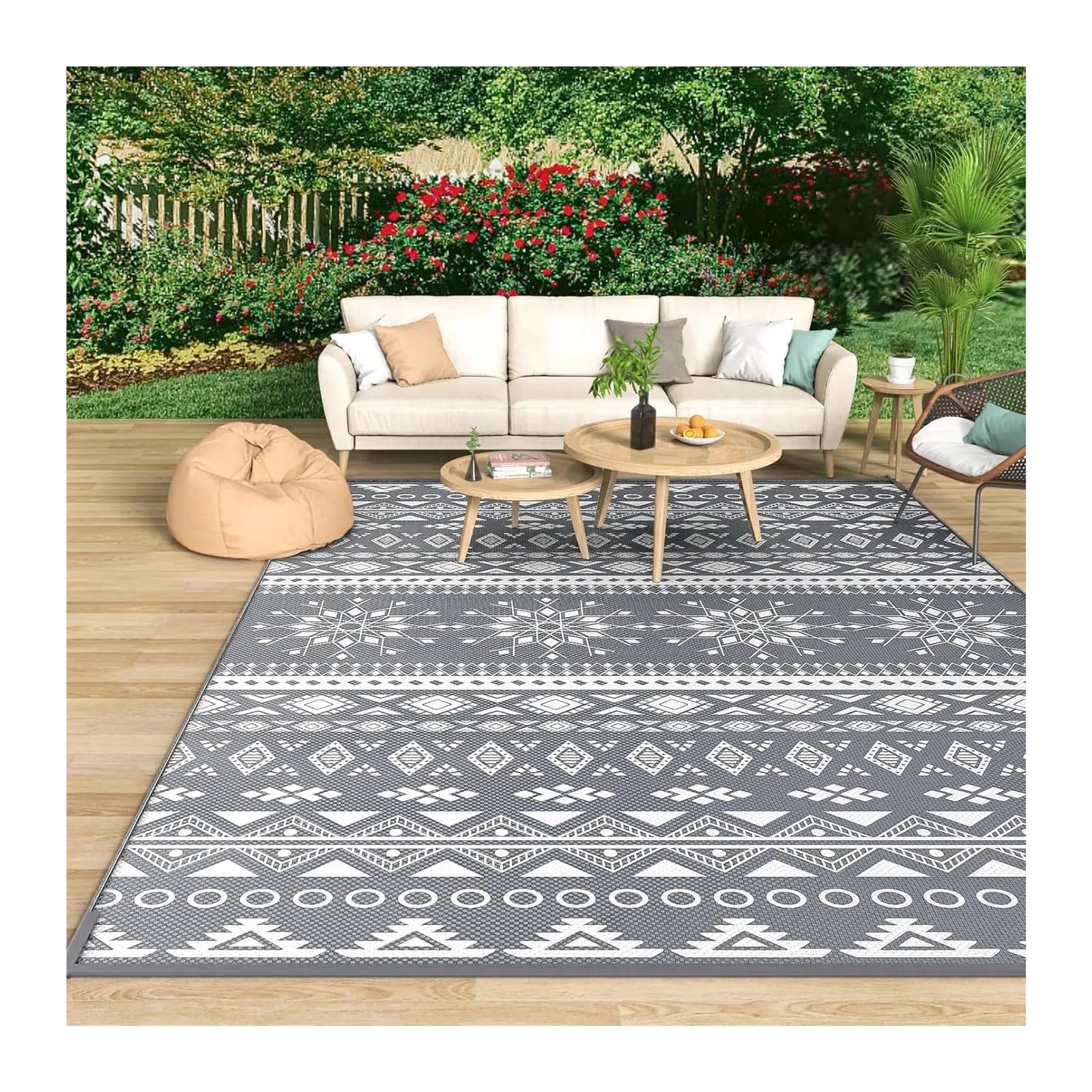 Tapis de sol ethnique rétro haut de gamme pour décoration d'intérieur