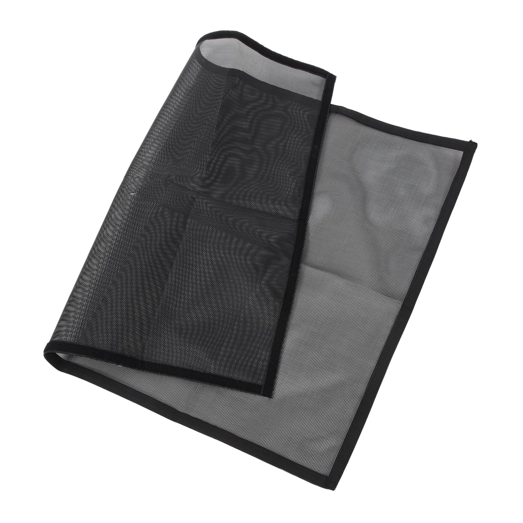 Écran de cheminée en maille PVC résistant à la chaleur Hemobllo noir