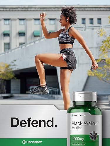 Miniatura 6 de Horbaach Black Walnut Hulls Cápsulas | 1000 mg | 120 unidades | Suplemento a base de hierbas | Sin OMG y sin gluten
