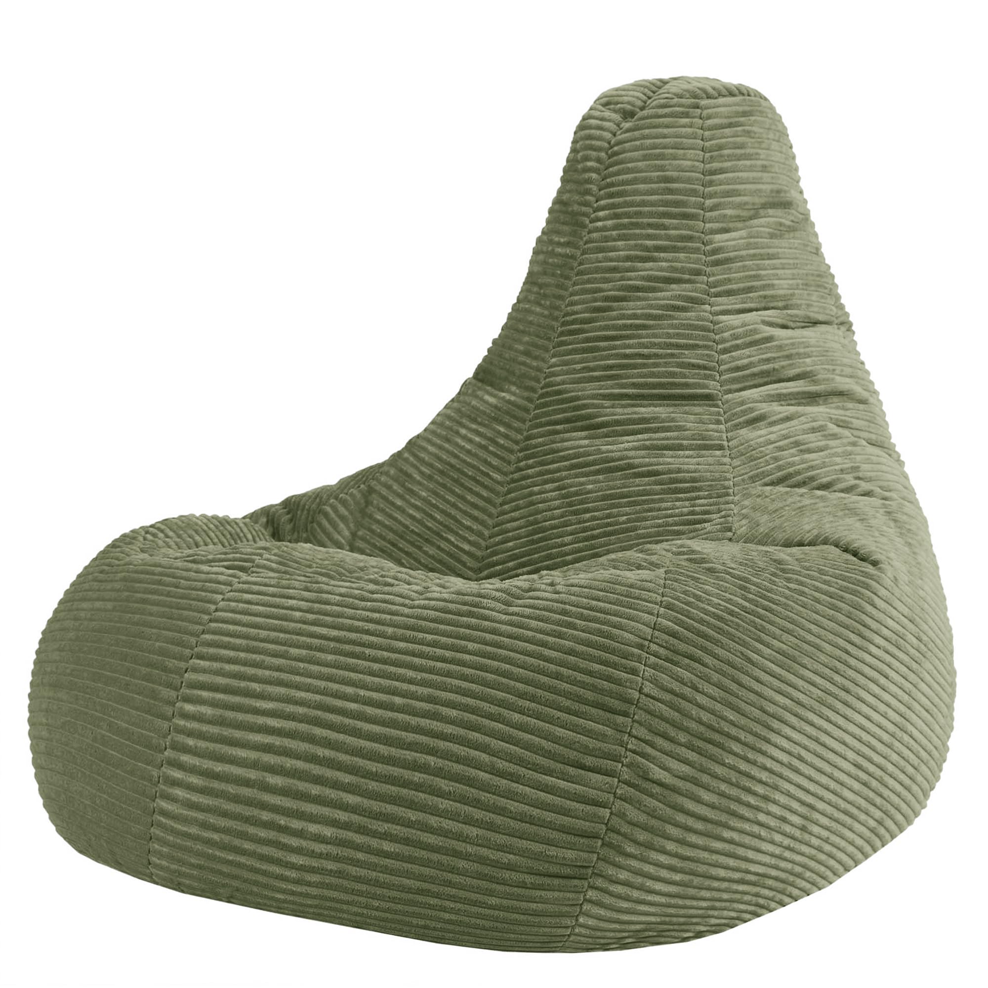 icon Dalton Cord XL Bean Bag with Filling Included, Green