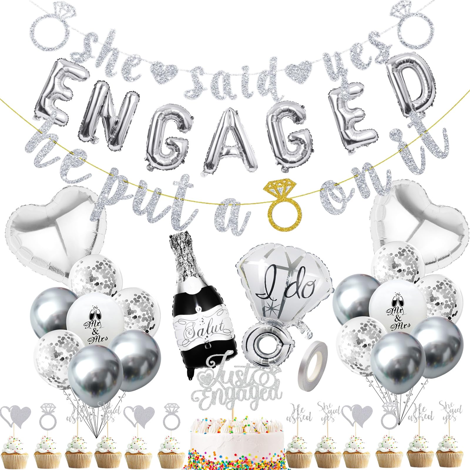 Original Cup - 8 bedrukte ballonnen voor echtscheidingspartij - decoratie en feestje - 100% grappig cadeau-idee voor gescheiden vrouwen en mannen