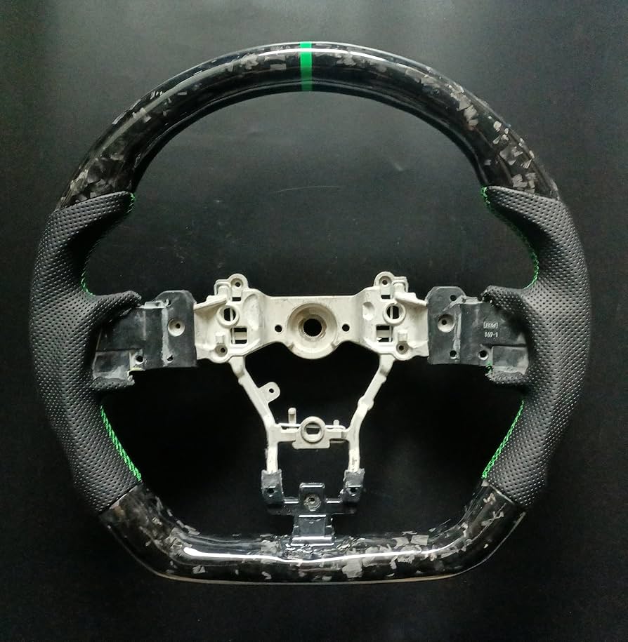カーボンファイバー スポーツステアリングwrx sti Amazon | スバル WRX S4 STI レヴォーグ適応 フォージドカーボン