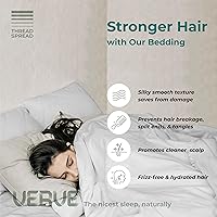 Vista 7 de Thread Spread Juego de 2 fundas de almohada 100% viscosa derivada de bambú, par de fundas de almohada para almohadas estándar/Queen, sedosas