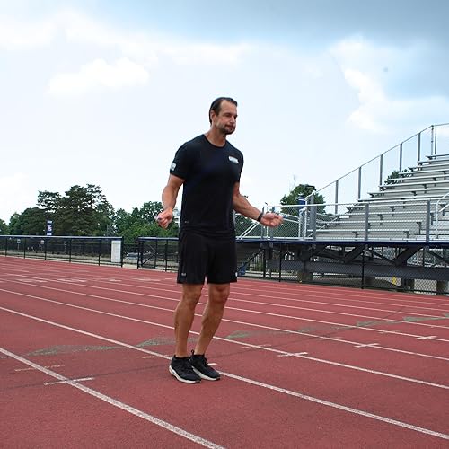 Miniatura 6 de Gronk Fitness Juego de entrenamiento de agilidad  Escalera de velocidad de 12 pies, 4 conos, cuerda de saltar, palo de masaje, mini bandas de bucle