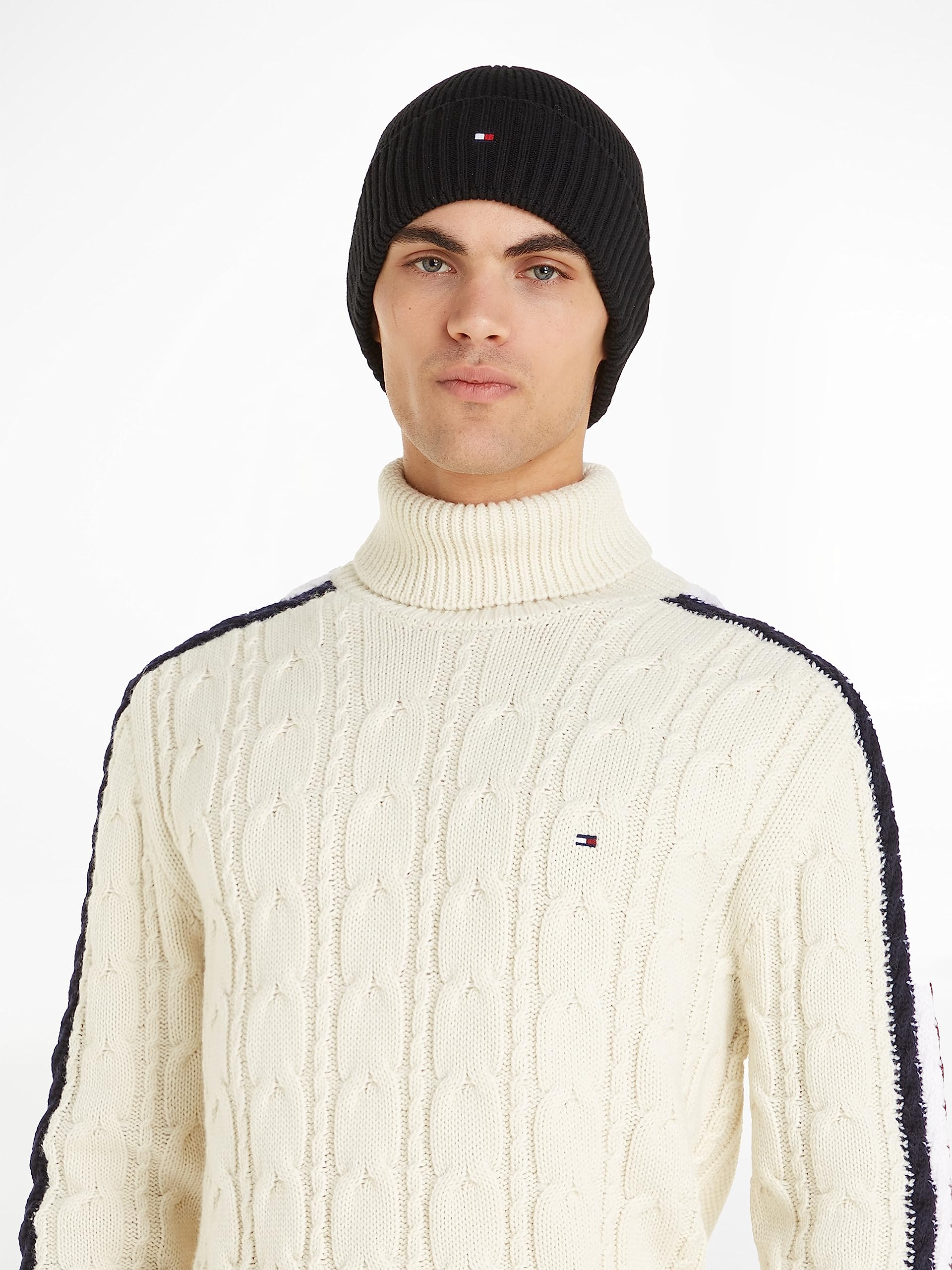 Tommy Hilfiger Pima Cotton Cashmere Beanie - Bonnet - Homme