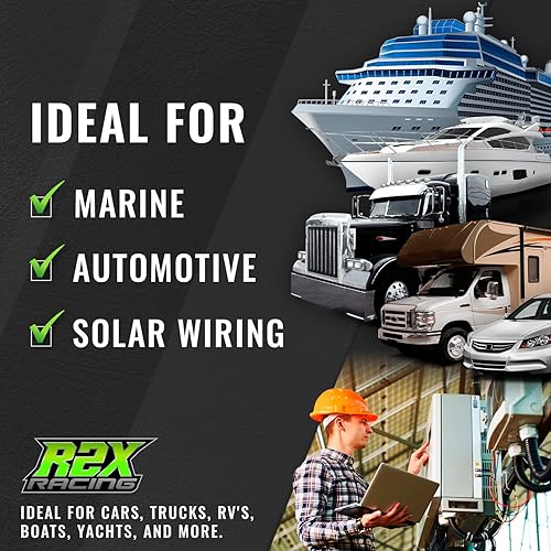 Miniatura 3 de Barra de bus de 12 terminales de distribución de energía con tapas y arandela de bloqueo fabricada en los Estados Unidos  180 amperios de