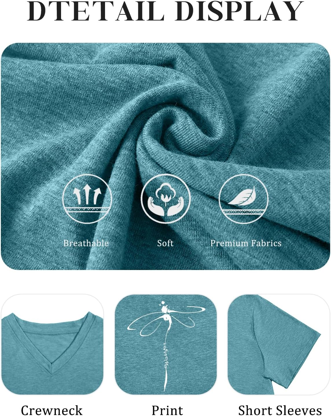 Plus Size T Shirt for Women Graphic Tees Short Sleeve Floral Print Loose Fit Summer Casual Tops 1XL-5XL - Image 5